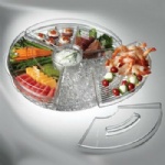 Round Shape Appetizers On Ice With Lid