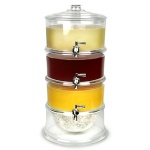 3 Tier Beverage Dispenser,Table Top Beverage Tower,Plastic Beverage Dispenser