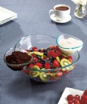 Acrylic Chip & Dip Bowl Set/snack bowl